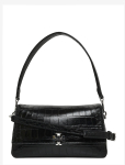 Tory Burch - Charlie Embossed Croc Small Shoulder Bag - Rihmaga kotid - ONE SIZE