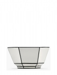 Serax - Cereal Bowl White/Black Carte Blanche Set/2 - Hommikus&ouml;&ouml;gikausid - ONE SIZE