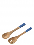 J-Line - S/2 Salad Server Mang Wd Bl/Na - Salatin&otilde;ud - W33CM