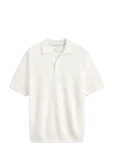 Gant - Cotton Texture Polo - L&uuml;hikeste varrukatega kootud polos&auml;rgid - S