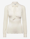 Rosemunde - Rwbeatha Silk Full Lace Bow Ls T-Shirt - Pikkade varrukatega - L