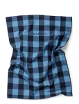 Midnatt - Tea Towel Checked Blue - K&ouml;&ouml;gir&auml;tikud - 50X70