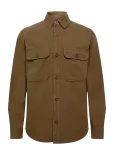 Mads N&oslash;rgaard - Dyed Canvas Skyler Shirt Fav - Vabaaja s&auml;rgid - XL