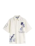 Scotch & Soda - Delfts Blauw Worked-Out Relaxed-Fit Short-Sleeved Shirt - Vabaaja s&auml;rgid - XXL