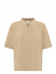 Calvin Klein - Ss Tailored Knit Collar Zip Top - Polod - XL