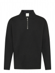 Calvin Klein - Ls Crinkle Crepe Spacer Qtr Zip - Poolpika lukuga džemprid - L