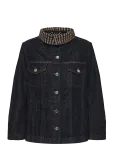 Ganni - Neppy Denim Bonded Jacket - L&uuml;hikesed teksap&uuml;ksid - 40