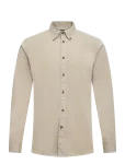 Morris - Washed Twill Stretch Shirt-Slim Fit - Vabaaja s&auml;rgid - L