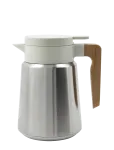 House Doctor - Thermos, Hdcole, Silver, Off-White - Termospudelid - W:16CM.H:20CM.XL:13.5CM
