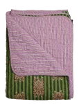 Au Maison - Quilt Ethnic, Big Tiger-Green/Purple, 140X180 Cm - Tekid ja pleedid - 140X180CM