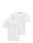 Schiesser - Short-Sleeve Jersey T-Shirt, 2-Pack, V-Neck, White - American T-Shirt - L&uuml;hikeste varrukatega - M