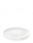 Aida - Relief - Dessert Tallerken Porcel&aelig;n White 4 Stk 20 Cm Gave&aelig;ske - Taldrikud - &Oslash; 20 CM