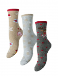 Pieces - Pcjingle Glitter Socks 3-Pack Bc - Tavalised sokid - ONE SIZE