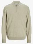 Jack & Jones - Jjeemil Knit Polo Half Zip Ls Noos - Poolpika lukuga džemprid - M