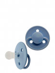 Mininor - Round Pacifier Silicone 0M Grey - Lutid - 0 M