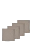 S&ouml;dahl - Napkins Tiles Damask Taupe 4 Pcs - Riidest salvr&auml;tikud - 45X45CM