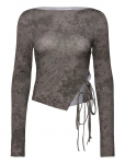Weekday - Side Tie Long Sleeve Top - Pikkade varrukatega - XS