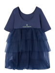 THE ANIMALS OBSERVATORY - Peacock Kid Fancy Dress Blue - L&uuml;hikeste varrukatega vabaajakleidid - 10 Y