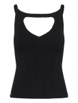 ALOHAS - Temis Black Tricot Top - Varrukateta - M