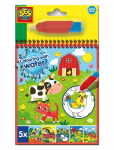 SES Creative - Colouring With Water - Farm Colouring Book - V&auml;rvimis- ja meisterdamisraamatud - ONE SIZE