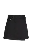 Calvin Klein Jeans - Denim Mini Wrap Skirt Soft Black - L&uuml;hikesed seelikud - 25