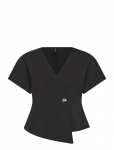 Vero Moda - Vmsonja Ss V-Neck Top Wvn Exp - L&uuml;hikeste varrukatega - S