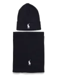 Polo Ralph Lauren - Rib-Knit Cotton Beanie & Scarf Gift Set - Kootud m&uuml;tsid - ONE SIZE