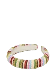 Becks&ouml;ndergaard - Stripes Midi Beaded Hairbrace - Juuksekummid - ONE SIZE
