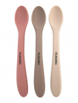 Filibabba - Silicone Feeding Spoons 3-Pack - Rose Mix - Beebin&otilde;ude komplektid - ONE SIZE