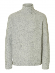 Selected - Slhland Ls Knit Relaxed Roll Neck - K&otilde;rge kaelusega - XXL