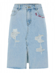 Hunk&oslash;n - Kenna Denim Skirt - P&otilde;lveni ja midiseelikud - S