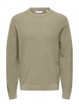 ONLY & SONS - Onstony Rlx 12 Ls Waffle Crew Knit Noos - &Uuml;mara kaelusega - XL