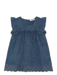 Minymo - Dress Ss Chambray - Varrukateta vabaajakleidid - 56