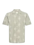 Casual Friday - Cfleopold Ss Embroidered Shirt - L&uuml;hikeste varrukatega s&auml;rgid - M