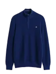 Gant - Waffle Knit Half-Zip Sweater - Poolpika lukuga džemprid - L