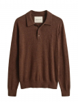 Gant - Slub Cotton Linen Polo - Pikkade varrukatega kootud polos&auml;rgid - XL