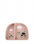 Done By Deer - Stick&Stay Compartment Bowl Tiny Farm Powder - Taldrikud - 15X 11X H 4CM