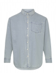 Lauren Women - 2X1 Denim-Wvn-Shirt - Teksas&auml;rgid - 50-52