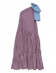 Stella Nova - Striped Bow Maxi Dress - Maksikleidid - 34