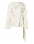 Malina - Melandy Draped Cape Blouse - Pikkade varrukatega - 42