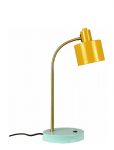 Dyberg Larsen - Ocean Karry/ Messing/ Turkis Flex Bordlampe - Laualambid - ONE SIZE