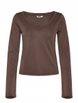 Monki - Long-Sleeved V-Neck Top - Pikkade varrukatega - XL