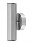 Globen Lighting - Wall Lamp Hubble Up/Down Ip44 Facade Lighting Brushed Steel - V&auml;lisseinavalgustid - 10X10X21CM