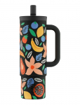 24bottles - Straw Cup 800 Ml - Tropical Noir - Termostopsid - 800 ML