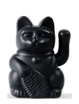 Donkey - Vinkende Kat - Maneki-Neko Solar - Black - Figuurid ja skulptuurid - H5.5CM