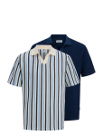 Jack & Jones - Jprbluharry Ss Split Neck Polo Sn 2Pk Mp - L&uuml;hikeste varrukatega - XXL