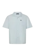 Fred Perry - Seersucker Revere Collar Shirt - L&uuml;hikeste varrukatega s&auml;rgid - M