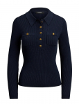 Lauren Ralph Lauren - Matte Rayon Nylon-Ls Sweater - Pikkade varrukatega - S