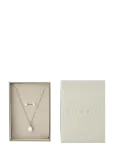 Pilgrim - Evena Gift Set, Necklace & Earstuds, Silver-Plated - P&auml;rlitega kaelakeed - ONE SIZE