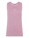 Maison Kitsune - Baby Fox Patch Ribbed Tank Top - Varrukateta - L